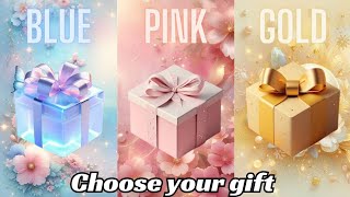 Choose your gift 🎁🤩💝🤮|| 3 gift box challenge|| Blue, Pink & Gold || 2 good and one bad #pinkvsblue