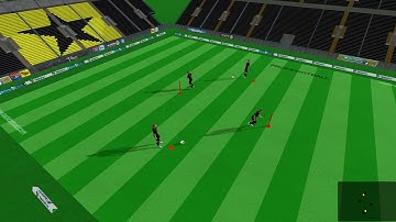 Checking the ball reception in the rotation of the player