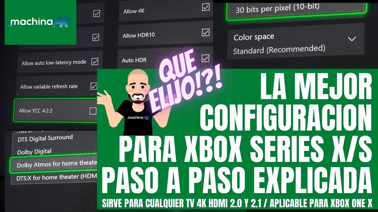 La Mejor Configuracion para tu XBOX SERIES X / S Paso a Paso explicada ...