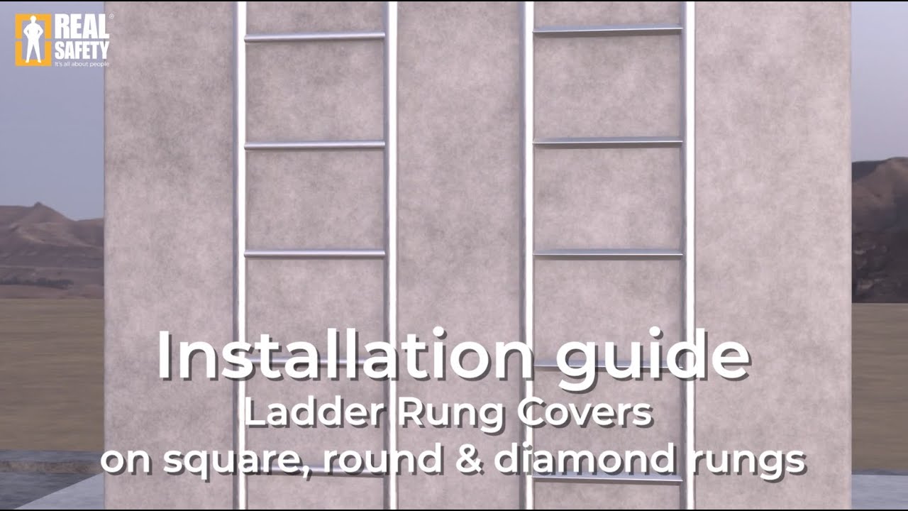 Square Rung How to Install Square Ladder Rung Covers on Round Rungs | Anti-Slip ...