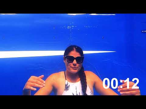 Timed Breath hold with a timer #underwater #breath  #breathholding #breathhold #mermaid