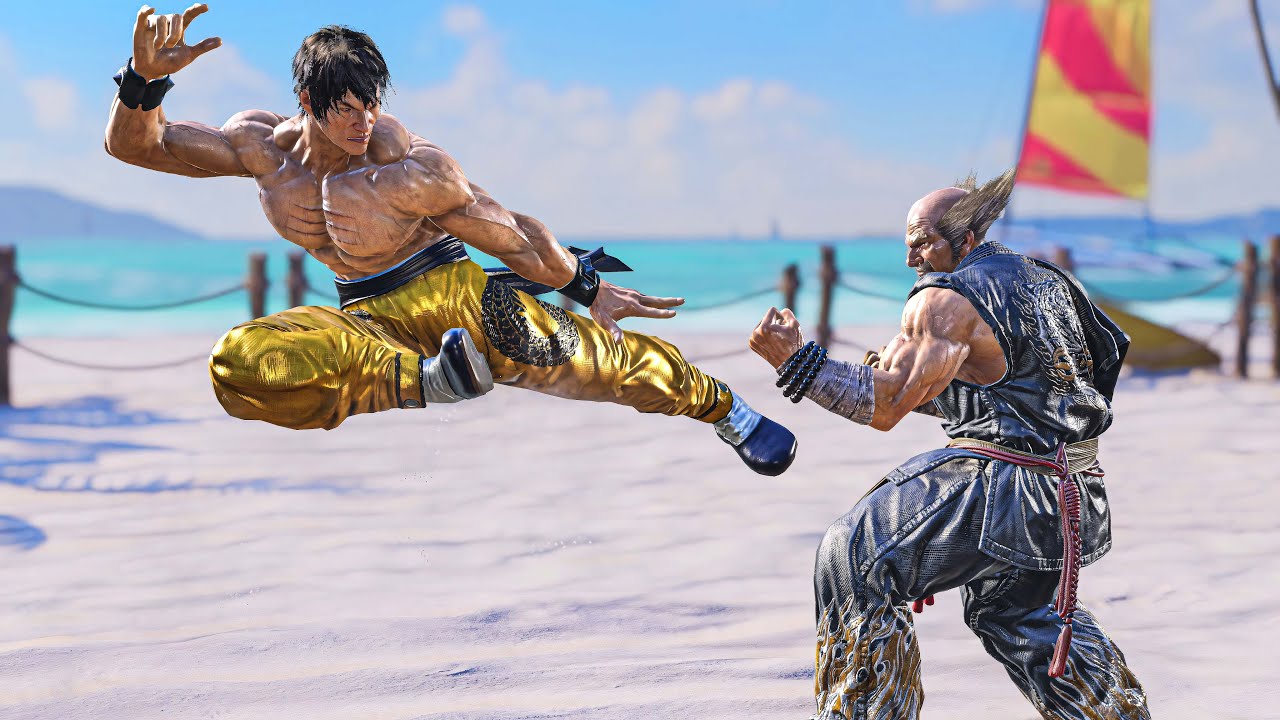 Aggressive Law Fights a Aggro Heihachi Crazy Matches-Tekken 8 Rank