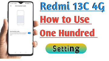 Redmi 13C 4G Phone Me One Handed Mode Setting Use Kare | How to Use One Handed Mode In Redmi 13C |