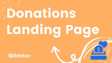How to create a landing page to accept donations
