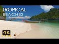 4K Tropical Beaches  - Thailand - Relaxing Sea/ Ocean Sounds - Sunrise & Sunset - Ultra HD Video