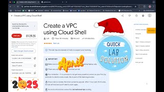 [2025] Create a VPC using Cloud Shell | #qwiklabs | #coursera  | [With Explanation🗣️]