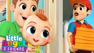 Strangers At The Door | Baby John | Little Angel And Friends Fun Educational Songs