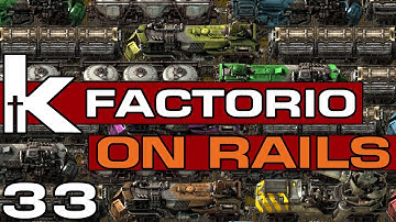 Factorio On Rails | 33 | The Science Train | Factorio Train Base Let