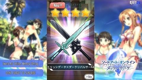 Sword Art Online Memory Defrag - x11 Weapon Shop Gacha Roll #1