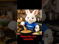 Cute bunny cooking a meals#cute#shortsviral