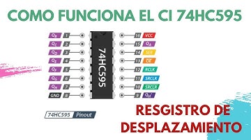 COMO FUNCIONA EL REGISTRO DE DESPLAZAMIENTO 74HC595