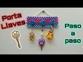 Como hacer un porta llaves con perlas