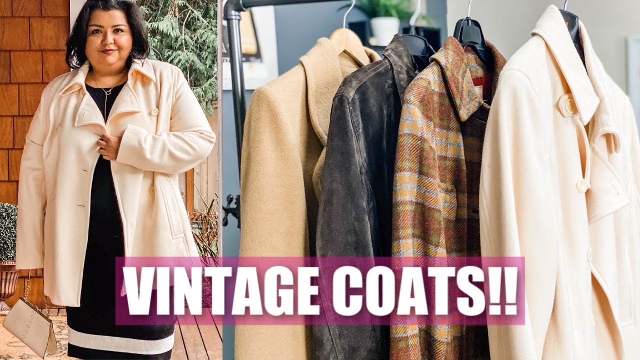 AMAZING Vintage Coat Try On Haul | Plus Size Style Over 50