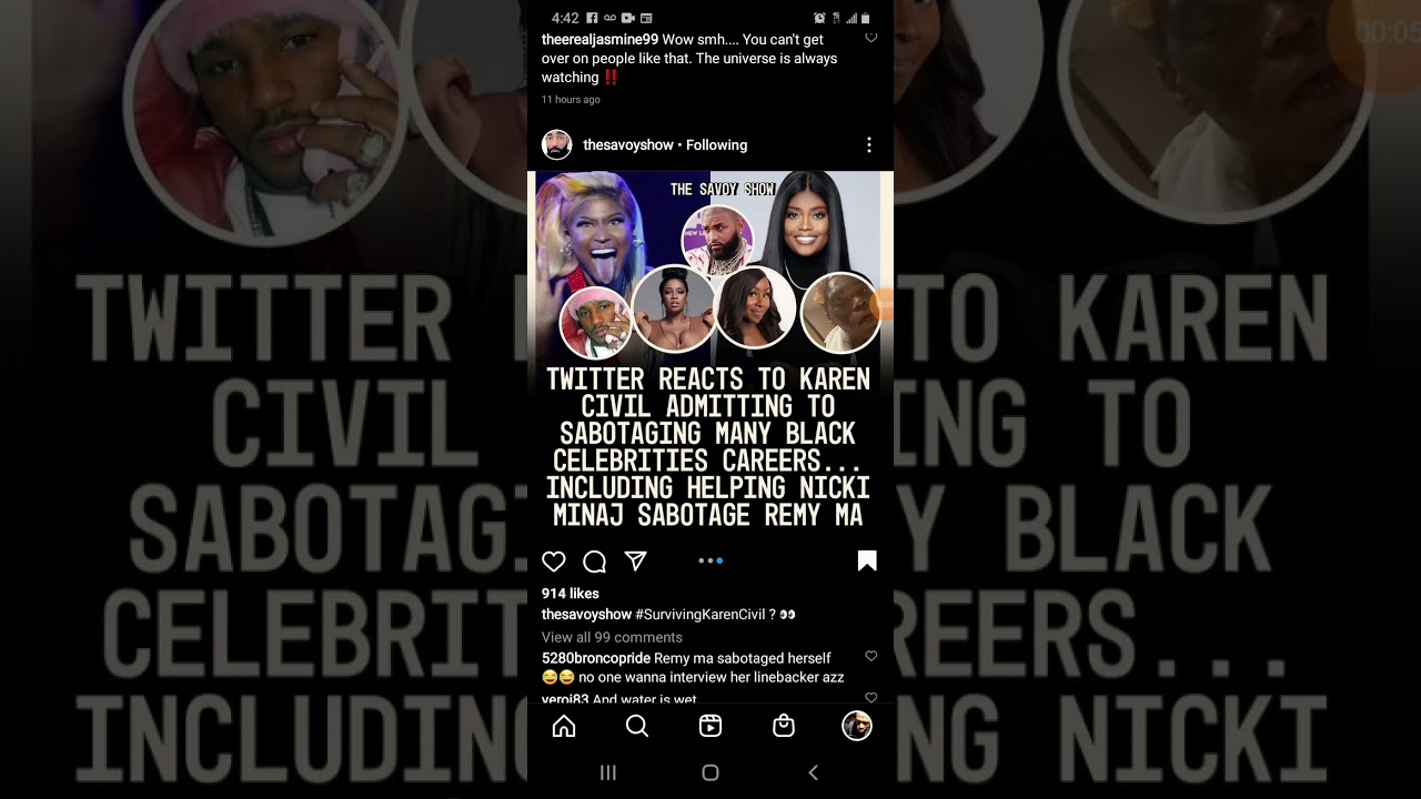 SurvivingKarenCivil Karen Civil Exposed For Sabotaging Black Celebs