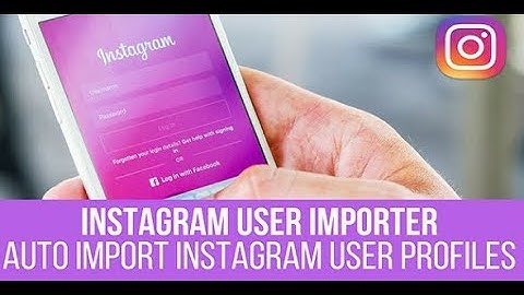 Instagram User Importer Plugin for WordPress