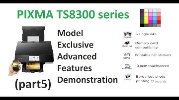 PIXMA TS8320 TS8350 TS8351 (part5) Advanced Features - Menu, Inks, SD Card, CD print, Photo print