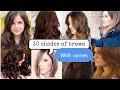 Top 30 trendy shades of brown with names | beautiful brown hair dye.