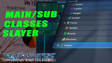 PSO2:NGS Subclasses for Slayer Main? Slayer as Subclass?