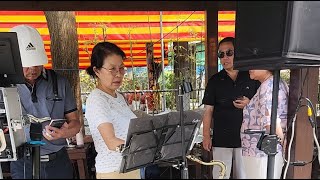 正在直播!#收不回的愛 #落大雨彼一日 等多首好聽歌曲- 紫南宮街頭藝人林澤賢&簡漢川露天舞台週日街演
