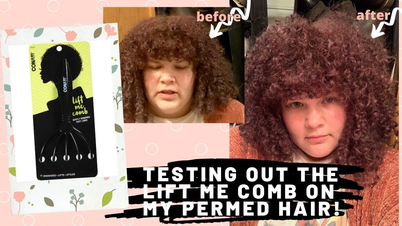 Testing Out The Lift Me Comb On My Permed Hair Youtube