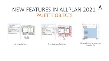 New Features in Allplan 2021 - Palette Objects