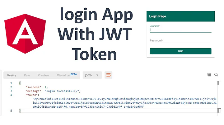 Angular Login App with JWT token authentication | Angular crud application #2