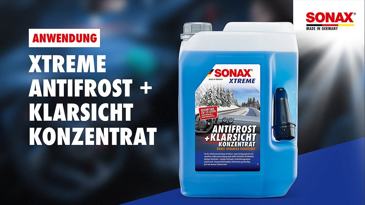 SONAX 2x 5 L AntiFrost+KlarSicht Konzentrat Scheibenfrostschutz+