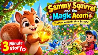 Sammy Squirrel and the Magic Acorn 🐿️✨  A Heartwarming Kids Story About Kindness