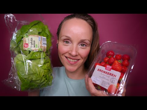 ASMR LIVESTREAM 🩷💚  Lebensmittel-Haul (Knistern, Tapping, Paper Sounds) & Kartenlegen 🌞 Geflüstert
