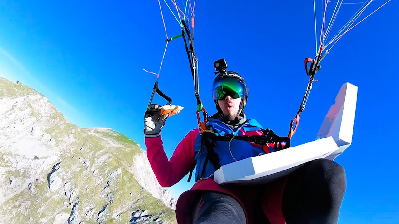 Eating Pizza While Hang Gliding | Best of the Week