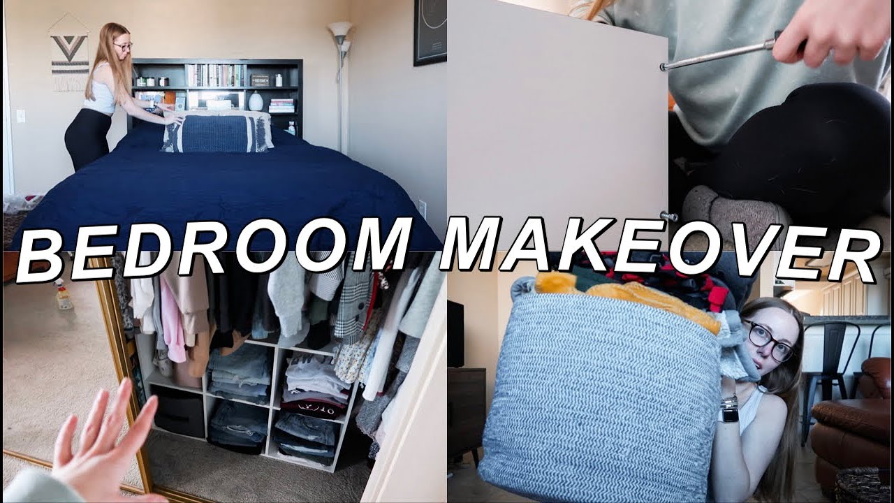 BEDROOM MAKEOVER: target haul, building a bookshelf, reorganizing our bedroom, new bedding & more!