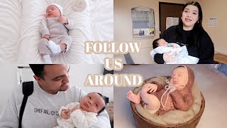 Follow Us Around | Noah turns 1 month + Newborn Pictures!