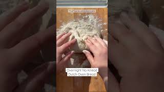 How I make no knead Dutch oven bread #baking #breadrecipe #dutchoven