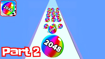 Ball Run 2048: merge number - Walkthrough Part 2 [Gameplay 2024] (Android)