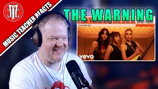 Music Teacher Reacts | THE WARNING - Automatic Sun (Live at Vevo)