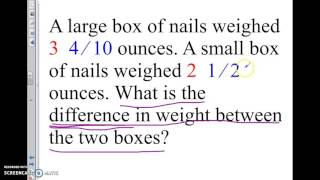add/sub fractions word problems (5.NF.A.2)