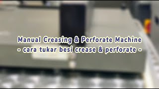 ROYALTECH Manual Multi Function Creasing & Perforating Machine - RTMF360(A3) _ Demo/Tutorial