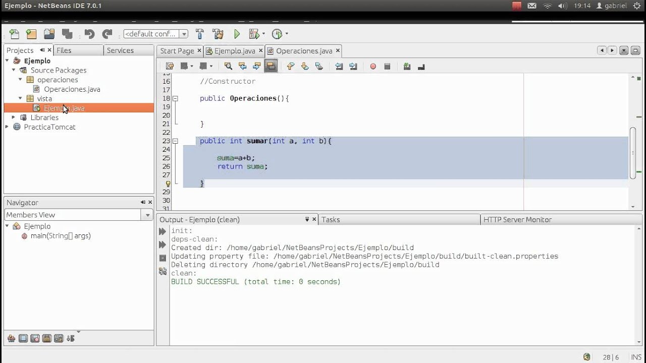 Ejemplo Programación OO