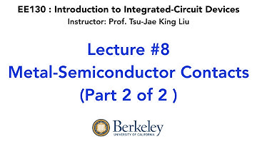 Lecture 8  | UC Berkeley EE130  Introduction to Integrated-Circuit Devices