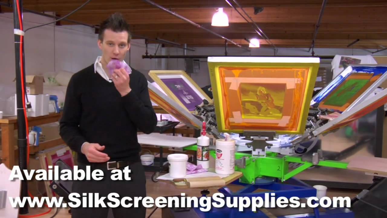 Screen Printing Cleanup Wipes, Screen Wash, CRAZY CLEAN! - YouTube