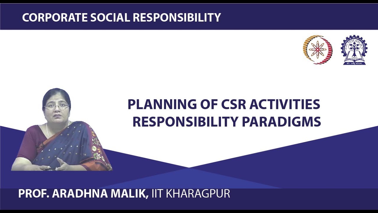 Planning of CSR Activities: Responsibility Paradigms