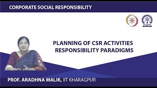 Planning of CSR Activities: Responsibility Paradigms