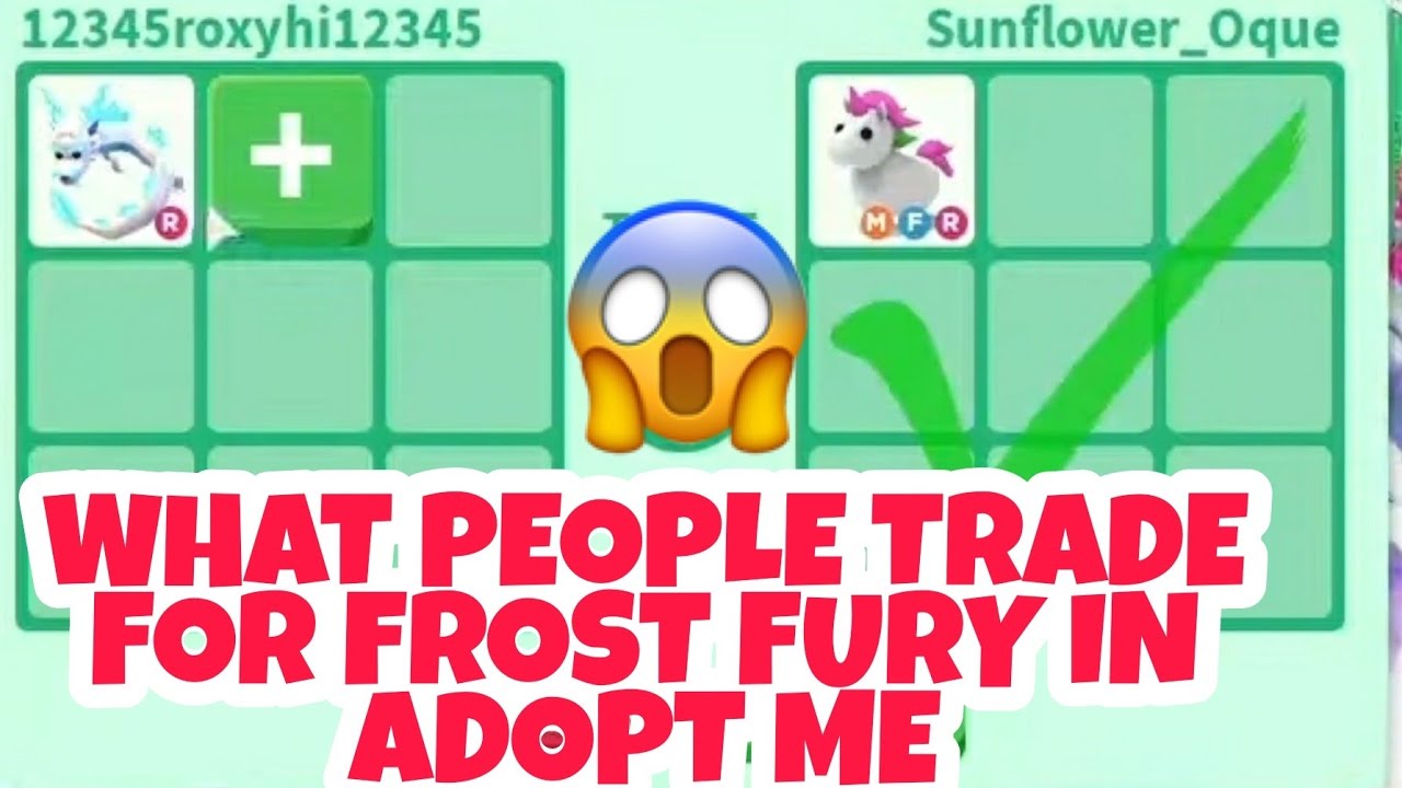 What People Trade For Frost Fury In Roblox Adopt Me Youtube - wie viel wert ist ein robuxs in robloxs