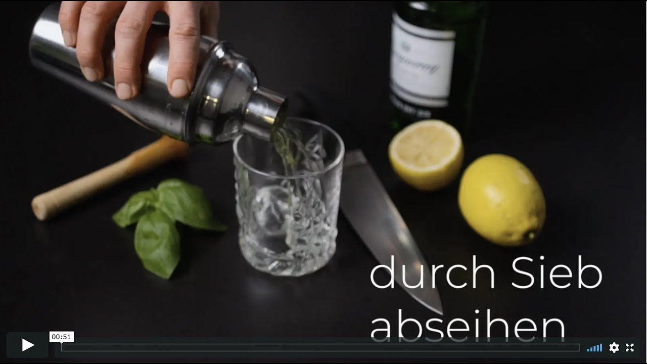 Gin Basil Smash so mixt ihn die Bar "Le Lion" YouTube