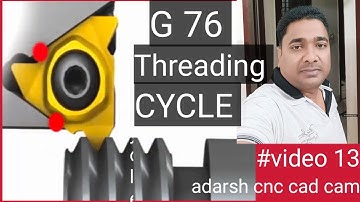 G76 Threading Cycle|| G76 Threading Cycle Example|| G76Threading lprogram|| What is G76 Cycle||