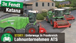 Lohnunternehmen ATS (Frankreich) | Grünfutterernte mit Fendt Katana 650 | Strip-Till-Aussaat