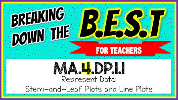 MA.4.DP.1.1 - Breaking Down the B.E.S.T Standards for Math [FOR TEACHERS]