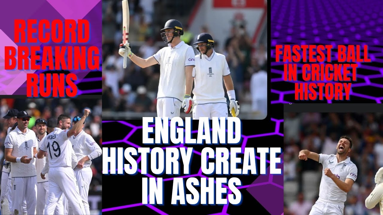 Eng history create in 4th test against Aus Mark Wood fastest ball in cricket history YouTube