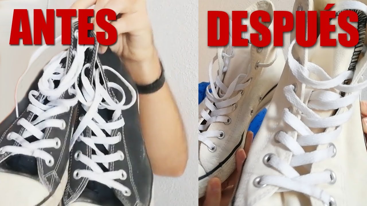 Cómo hacer tus tenis con CLORO | Los volví a y no creerás que pasó! - YouTube