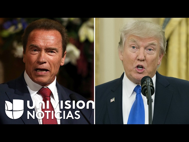 The controversial confrontation between President Trump and Arnold  Schwarzenegger on social media - YouTube